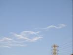 ヘビ雲が竜雲に変化。