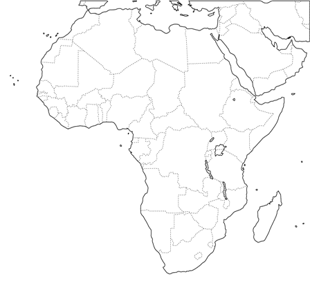25 アフリカ 地図 フリー