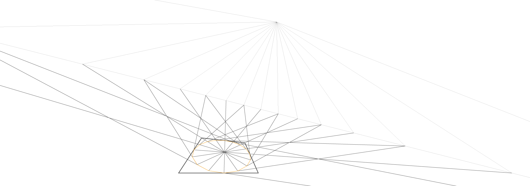 ぬるいパースが描けるようになりたい 円の描き方その４ 角度から正多角形で