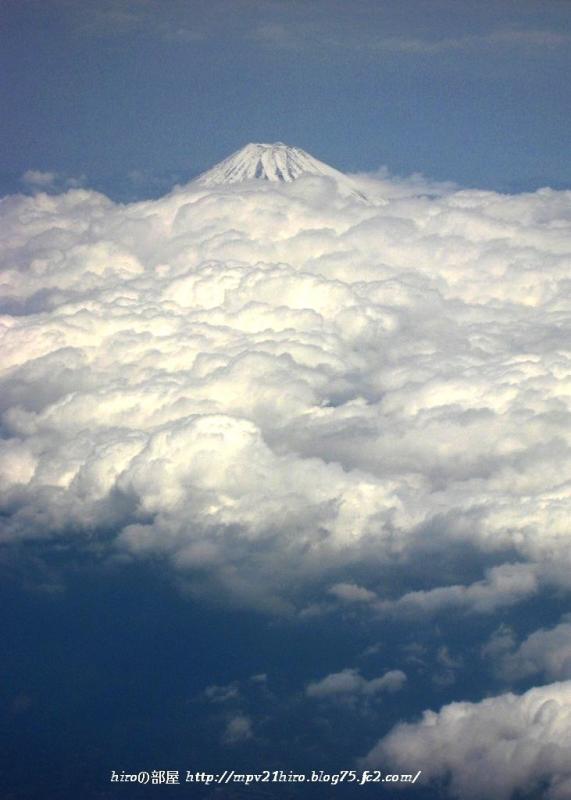 hiroの部屋　飛行機からの　富士山