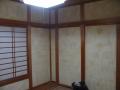 埼玉県所沢市　中古一戸建て　和室　壁紙クロス下地処理　仕上げパテ　完了後