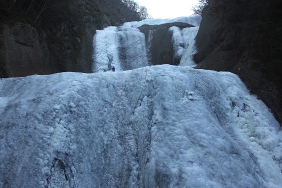 第1観瀑台からの袋田の滝の氷爆